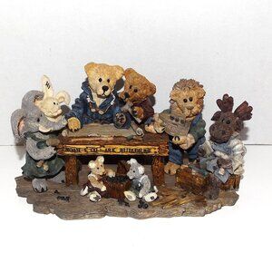 1996 Boyds Limited Edition Resin Figurine Noah and Co...Ark Builders #2289